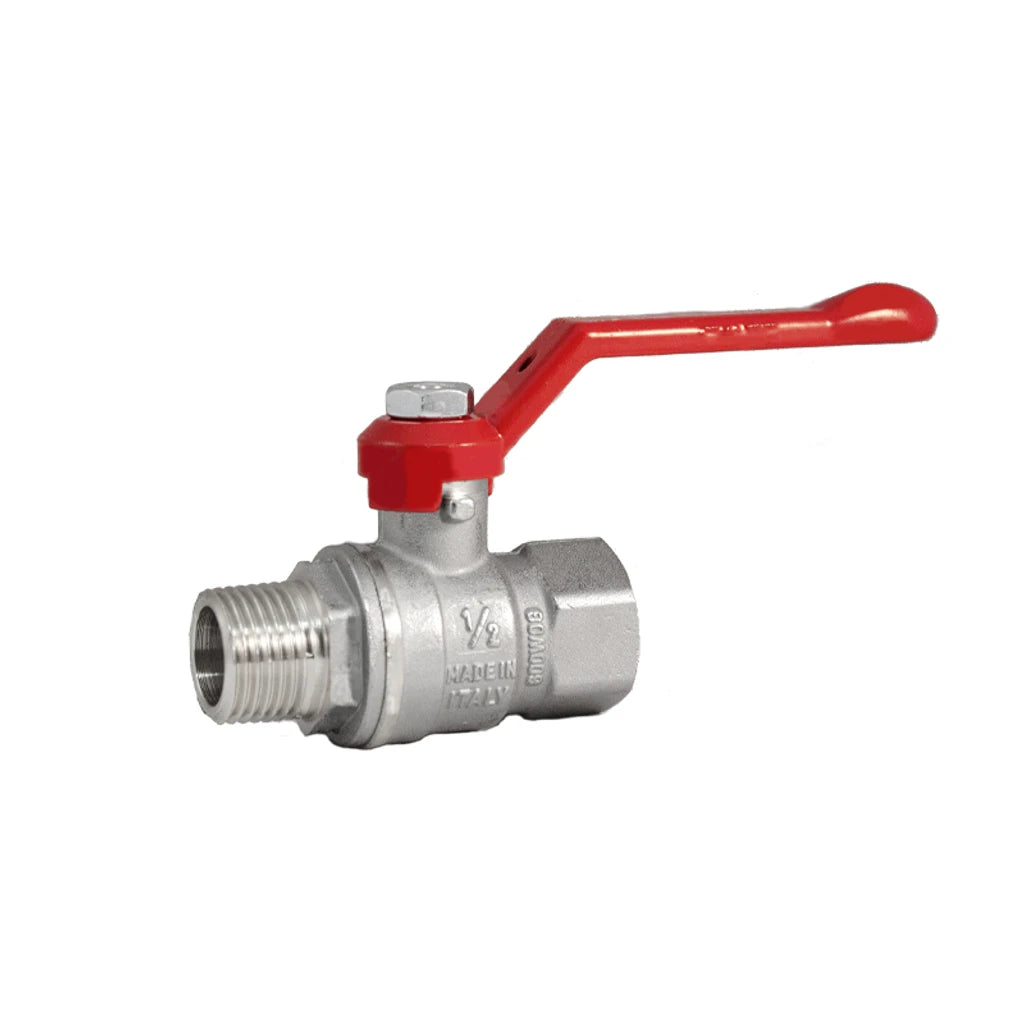 ΣΦΑΙΡΙΚΟΣ ΚΡΟΥΝΟΣ ΟΛ. ΡΟΗΣ STRONG Α-Θ 1" ΜΕ STEEL ΚΟΚΚΙΝΟ ΧΕΡΟΥΛΙ