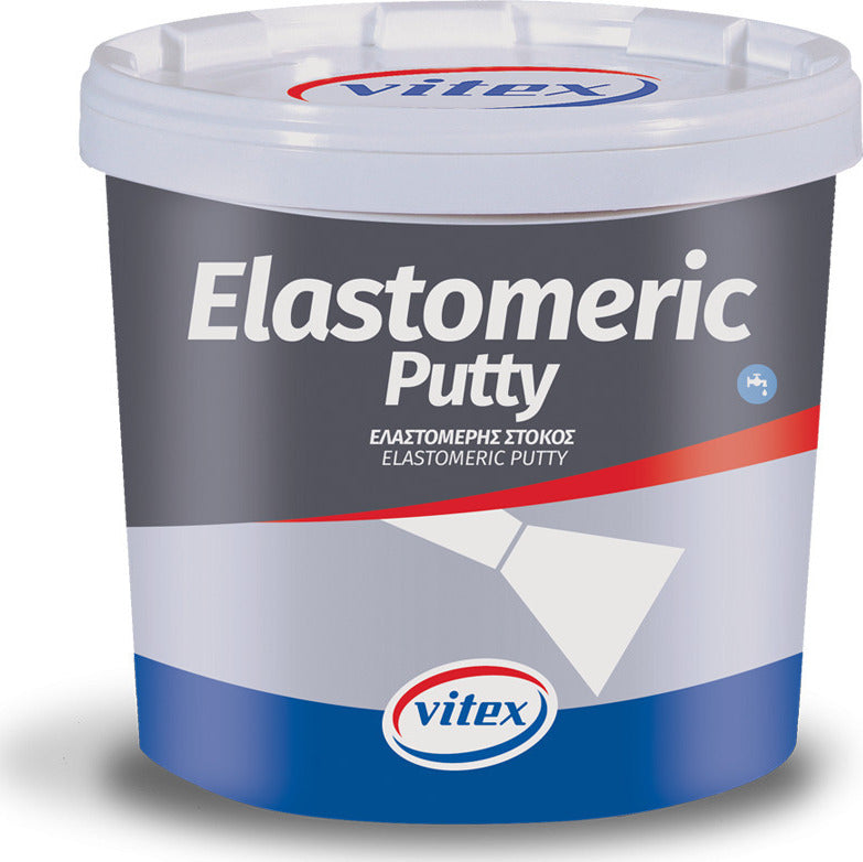 VITEX - ELASTOMERIC PUTTY - ΕΛΑΣΤΟΜΕΡΗΣ ΑΚΡΥΛΙΚΟΣ ΣΤΟΚΟΣ - ΓΚΡΙ 4Kg - 1002139