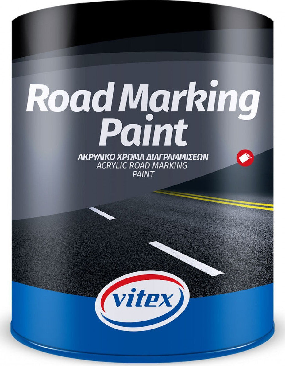 VITEX - ROAD MARKING PAINT - ΑΚΡΥΛΙΚΟ ΧΡΩΜΑ ΔΙΑΓΡΑΜΜΙΣΕΩΝ ΚΙΤΡΙΝΟ 2.5L - 1003214