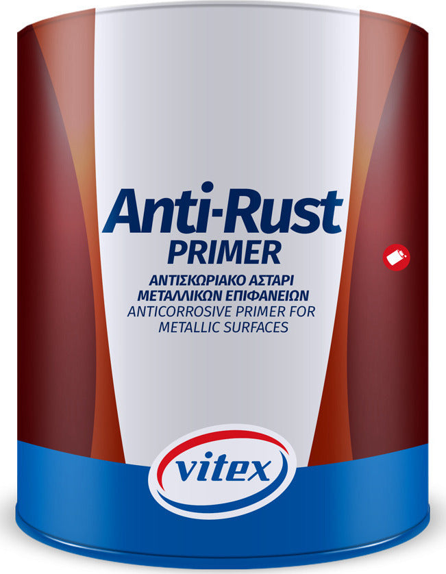 VITEX - ANTI-RUST PRIMER ΑΣΤΑΡΙ ΜΕΤΑΛΛΩΝ ΓΚΡΙ 2.5L - 1004258