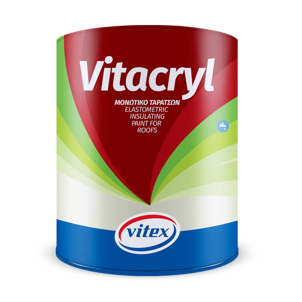 VITEX - VITACRYL ΜΟΝΩΤΙΚΟ ΤΑΡΑΤΣΩΝ 3L ΛΕΥΚΟ 1001809