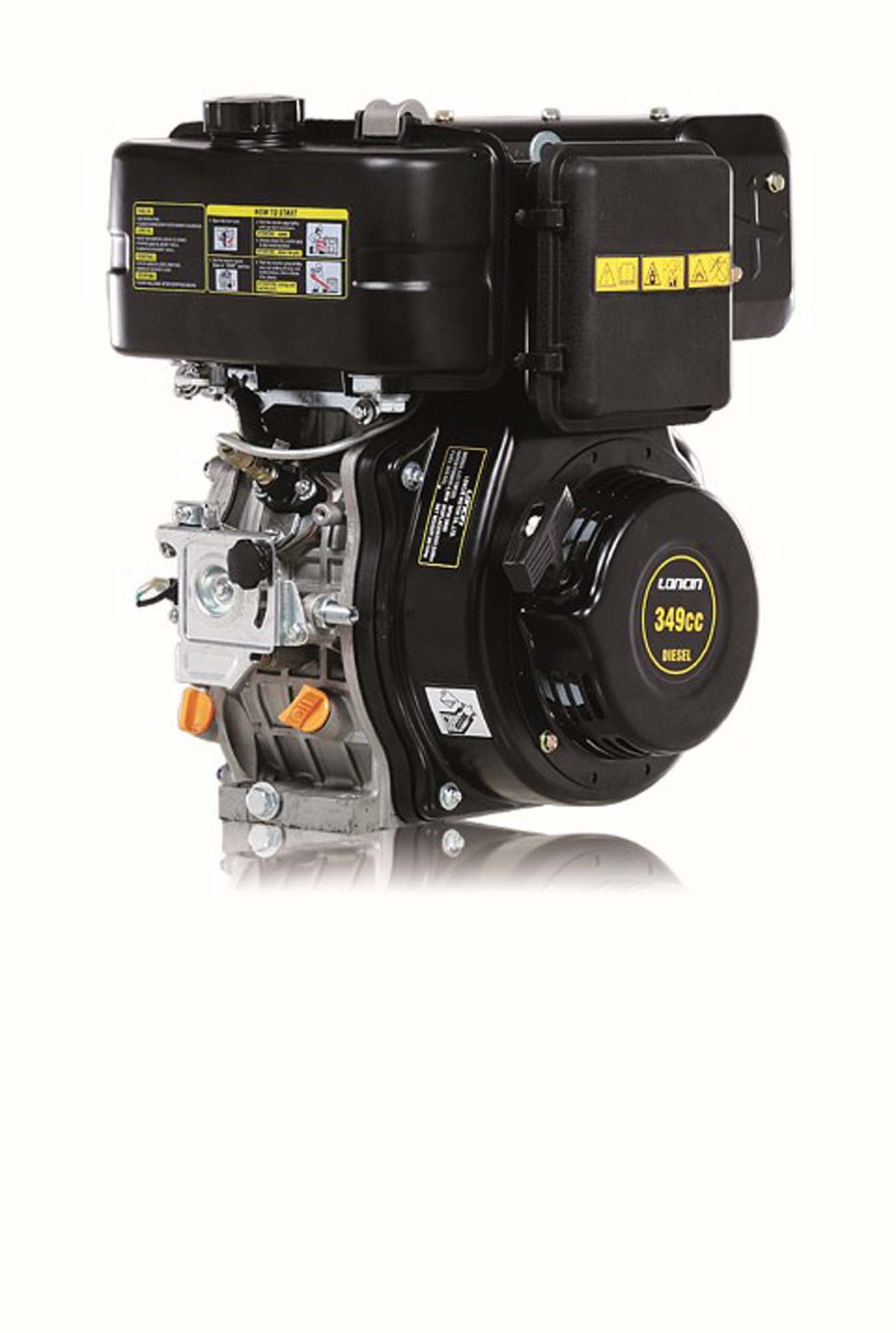 Κινητήρας Πετρελαίου Loncin D 350 FD (Κοντός Άξονας) με ΗΕ