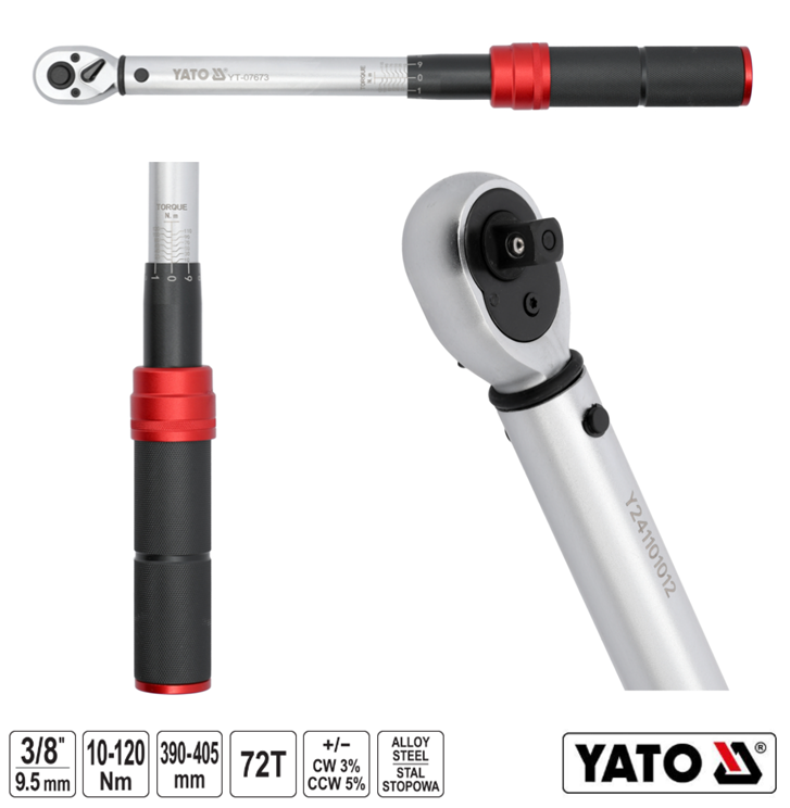 ΔΥΝΑΜΟΚΛΕΙΔΟ 3/8" 10-120 NM ΥΤ-07673