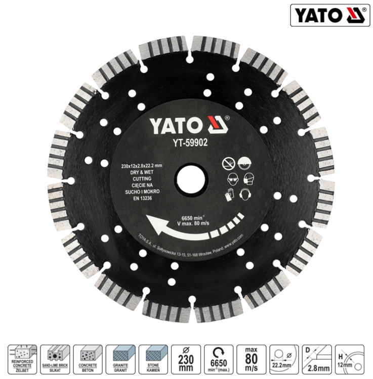 ΔΙΑΜΑΝΤΟΔΙΣΚΟΣ ΜΠΕΤΟΥ 230ΜΜ ΥΤ-59902 - 230.0MM-ΔΙΑΜΕΤΡΟΣ