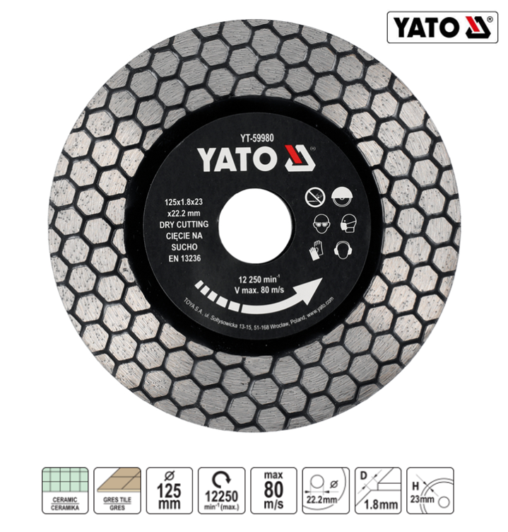 ΔΙΣΚΟΣ ΓΡΑΝΙΤΗ 125ΜΜ ΥΤ-59980