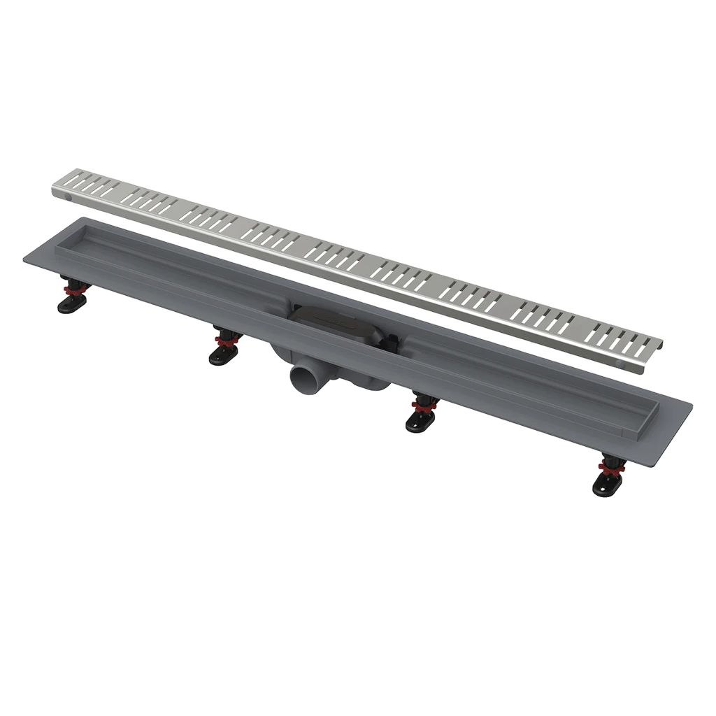 ΚΑΝΑΛΙ ΝΤΟΥΖ. ΠΛΑΣΤΙΚΟ 65 CM Φ40 STAINLESS STEEL MATT ΣΧΑΡΑ APZ10