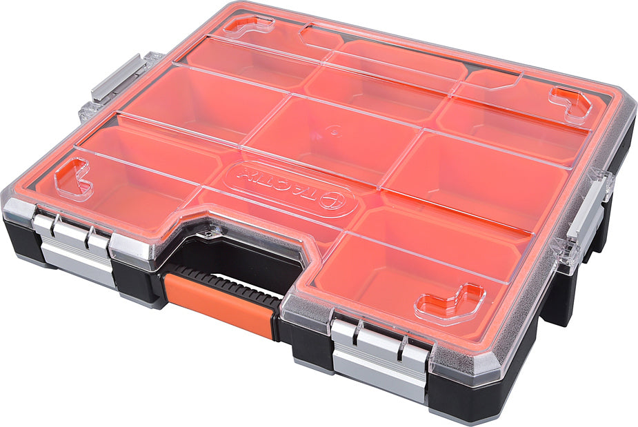 TACTIX Ταμπακιέρα Πλαστική Αδιάβροχη με Διάφανο Καπάκι & 9 Θήκες 320067