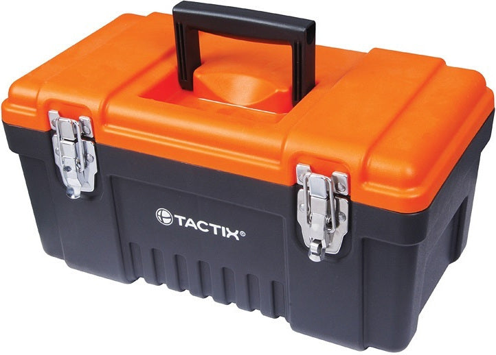 ΕΡΓΑΛΕΙΟΘΗΚΗ ΠΛΑΣΤΙΚΗ ΜΕ 1 ΑΠΟΣΠΩΜΕΝΟ ΡΑΦΙ ΚΑΙ ΜΕΤΑΛΛΙΚΑ ΚΛΙΠΣ 16" TACTIX 321107