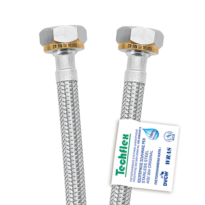 ΣΠΙΡΑΛ ΙΝΟΧ TECHFLEX 60CM ΘΘ 1/2Χ1/2