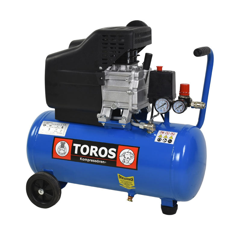 TOROS: ΑΕΡΟΣΥΜΠΙΕΣΤΗΣ ΜΟΝΟΜΠΛΟΚ 24LT/2,5HP 230V