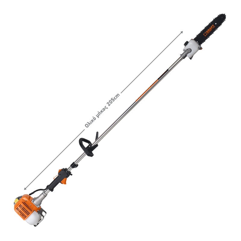 KRAFT: ΚΟΝΤΑΡΟΠΡΙΟΝΟ ΒΕΝΖΙΝΗΣ 25.4cc - 1HP - 5.6 Kg ΠΛΗΡΕΣ