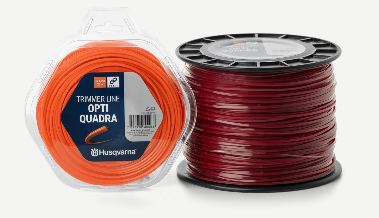 Μεσινέζα Τετράγωνη (Opti Quadra) Husqvarna 2,7 mm / 55 m Κίτρινη