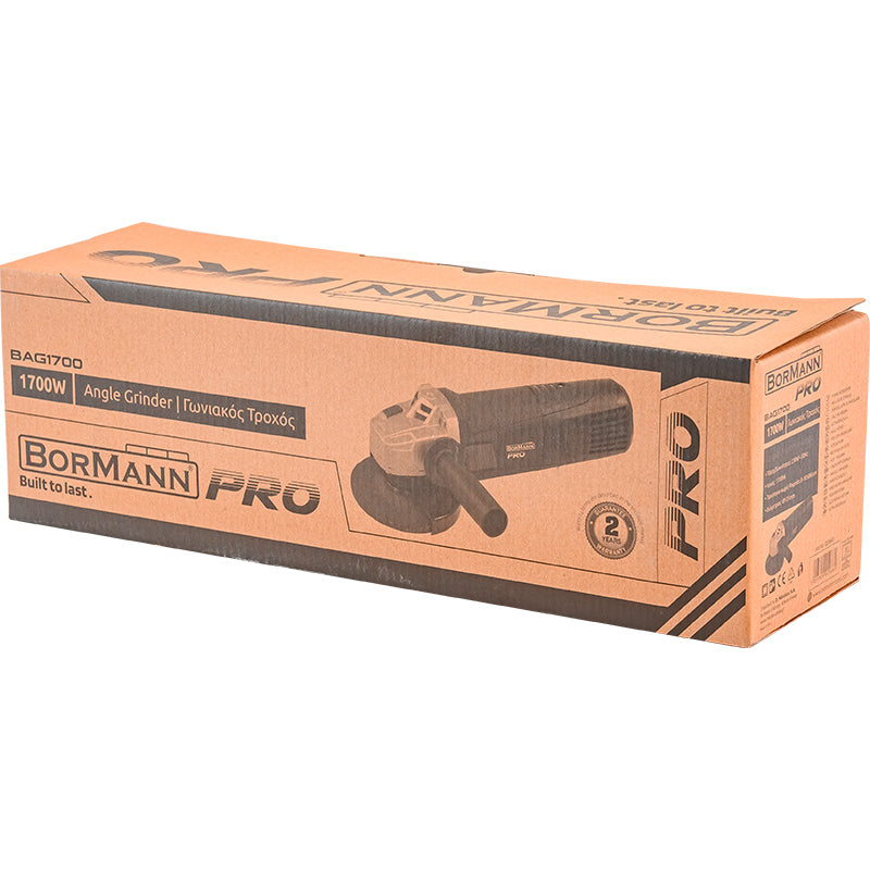 BORMANN Pro BAG1700 Γωνιακός Τροχός Ρυθμιζόμενος 1700W, Φ125mm