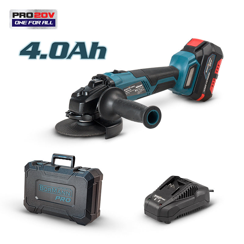 BORMANN Pro BBP5130 Γωνιακός Τροχός Brushless 20V 125mm & Μπαταρία 4Ah