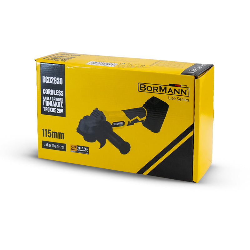 BORMANN BCD2630 Γωνιακός Τροχός 20V,Li-Ion,Φ125mm,8500Rpm,1X 3Ah,Τσάντα