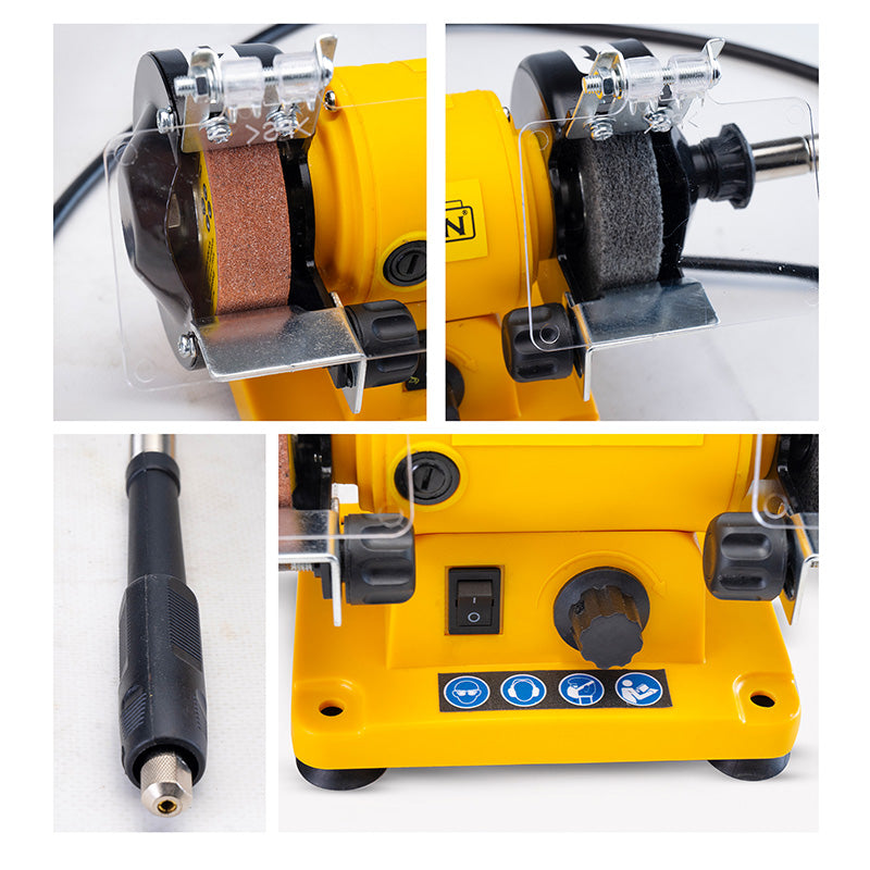 BORMANN BDT1200 Δίδυμος Τροχός Φ75mm , Mini ,120W Mε Εύκαμπτο Άξονα