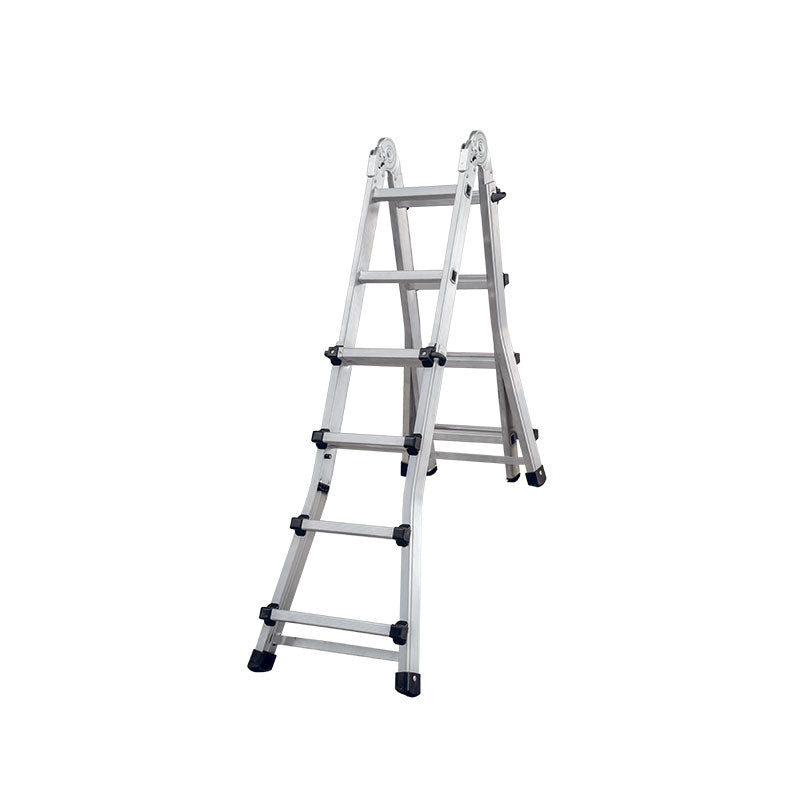 BORMANN Pro BHL9080 Σκάλα Αλουμινίου Διπλή 4X4, Πολλαπλών Χρήσεων, Τηλεσκοπική