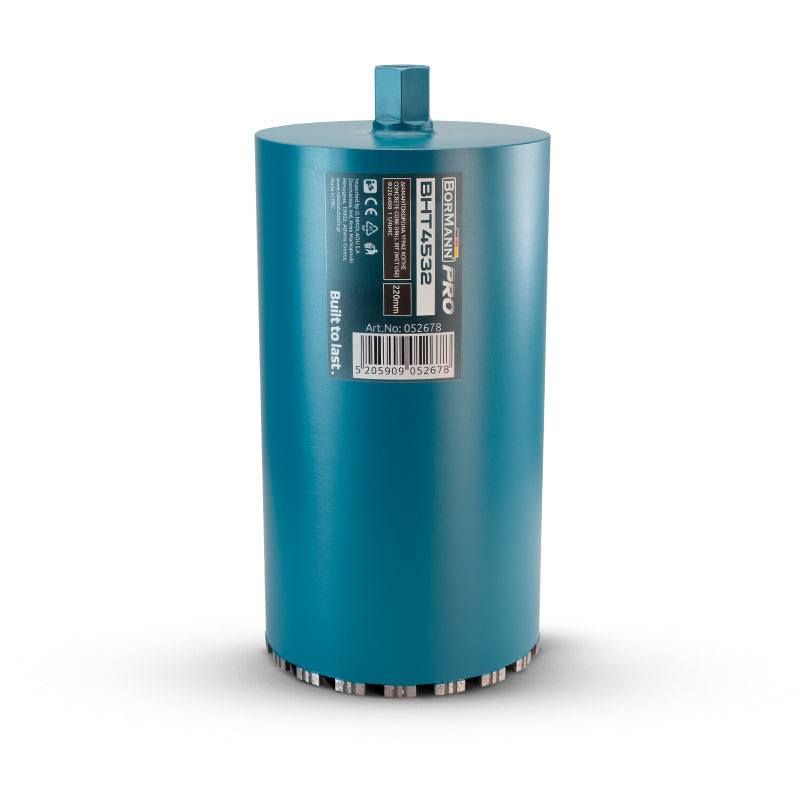 BORMANN Pro BHT4532 Διαμαντοκορώνα Υγρής Κοπής Φ220 X450 1 1/4UNC