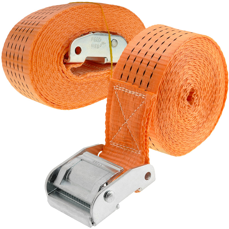 BORMANN Pro BRB1050-2 Ιμάντες Πρόσδεσης Καστάνιας 25mm x 8m,Αντοχή 1Ton, 2τεμ
