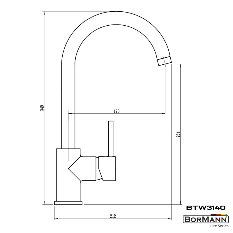 BORMANN ELITE BTW3140 Μπαταρία Κουζίνας Julia 35mm Αναμεικτική 800Gr