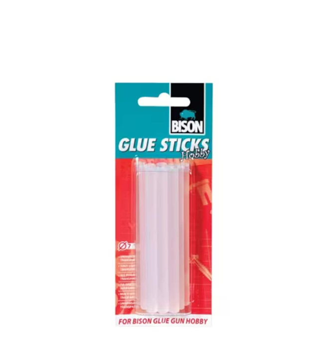 GLUE STICKS ΔΙΑΦΑΝΑ 12Χ7MM BLISTER BISON