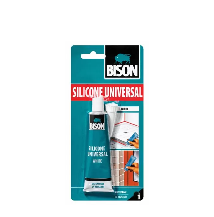 SILICONE UNIVERSAL ΛΕΥΚΗ 60ml blister BISON