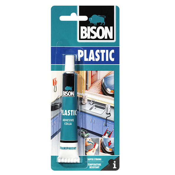 ΚΟΛΛΑ HARD PLASTIC 25ML BLISTER BISON