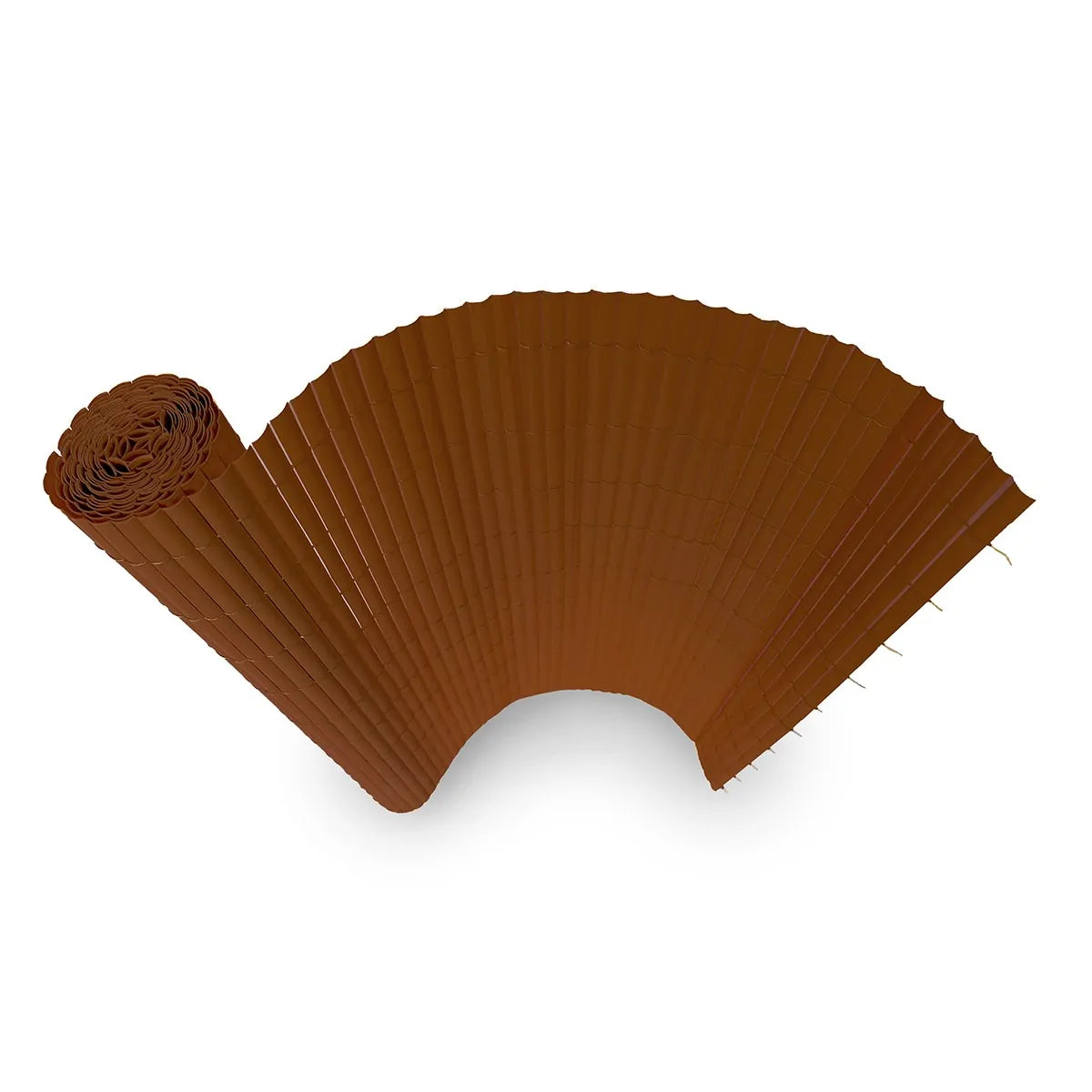 Καλαμωτή PVC 14mm Μισό Καλάμι 100x300εκ. - Καφέ
