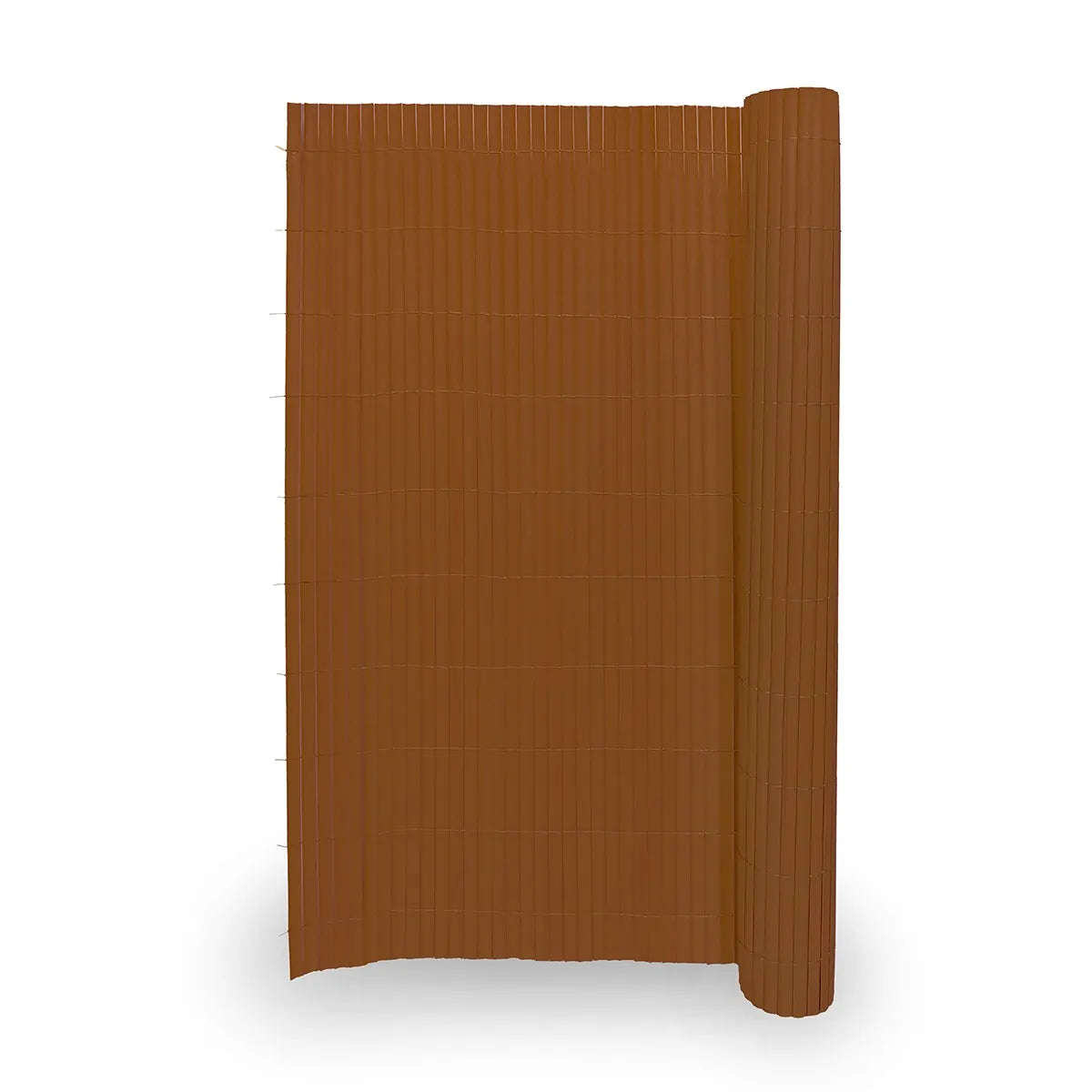 Καλαμωτή PVC 14mm Μισό Καλάμι 100x300εκ. - Καφέ