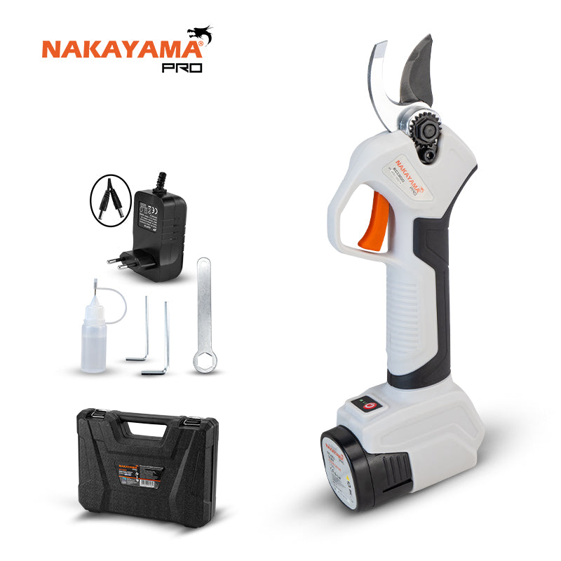 NAKAYAMA PRO EC1300 Ψαλίδι Κλάδου Μπαταρίας 16.8V, Brushless, Κοπή 0-22/0-28mm, 690gr ,Μπαταρία 2Ah