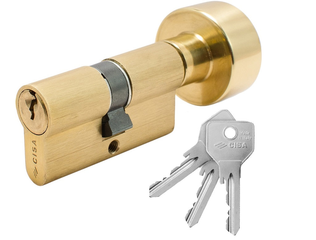 CISA ΚΥΛΙΝΔΡΟΣ ΜΕ ΠΟΜΟΛΟ ΣΤΡΟΓΓΥΛΟ ΧΡΥΣΟΣ ME 3 ΚΛΕΙΔΙΑ 30-40MM 0G302-82 - 26265