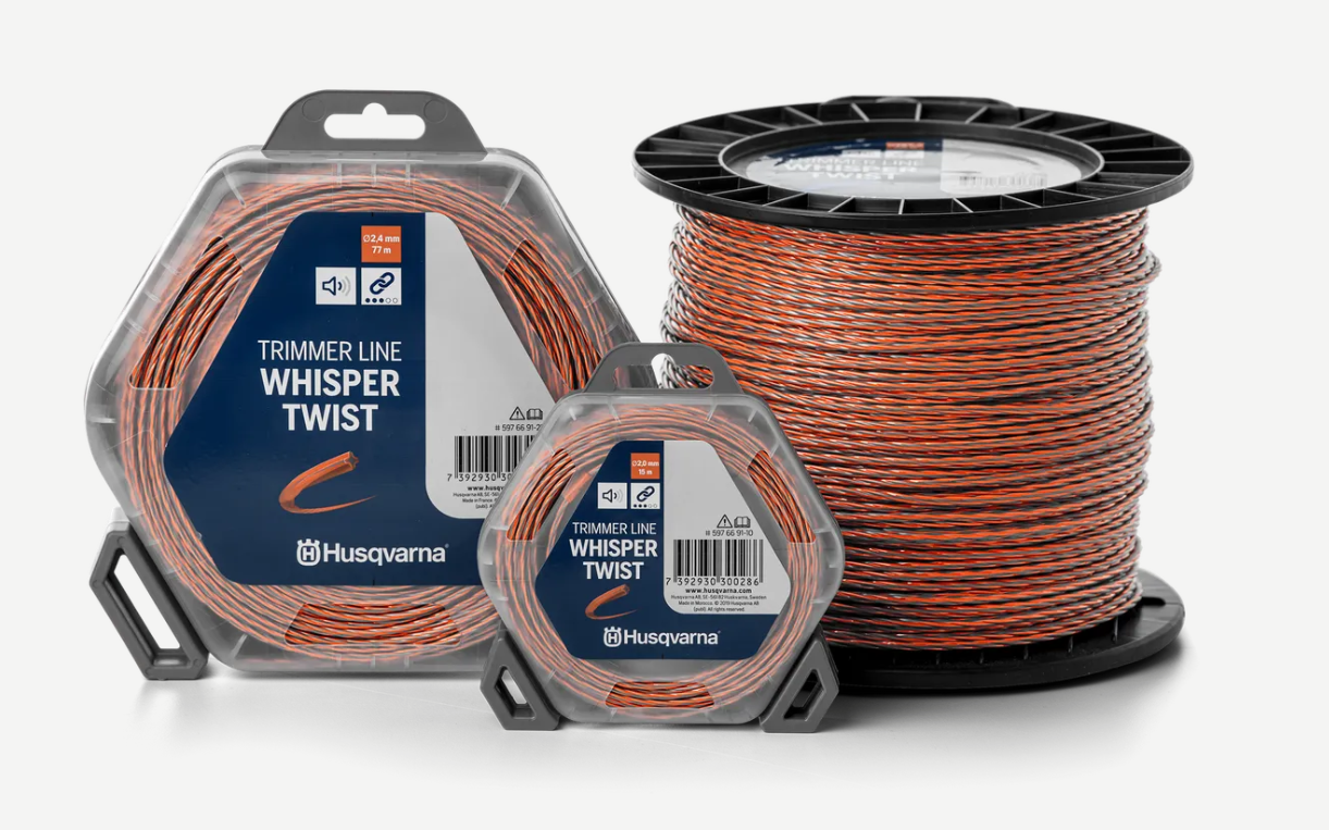 Μεσινέζα Husqvarna Whisper Twist 2,4 mm / 210 m Πορτοκαλί / Μαύρη