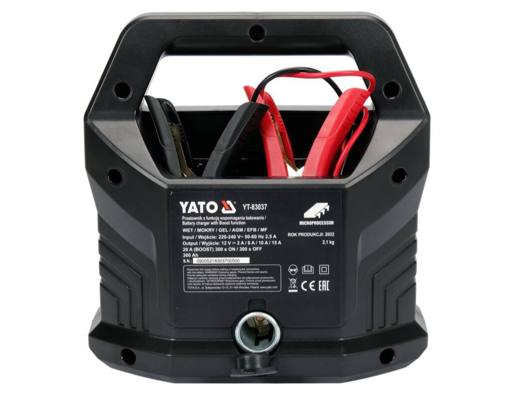ΦΟΡΤΙΣΤΗΣ ΜΠΑΤΑΡIΩΝ 12V 15A YT-83037
