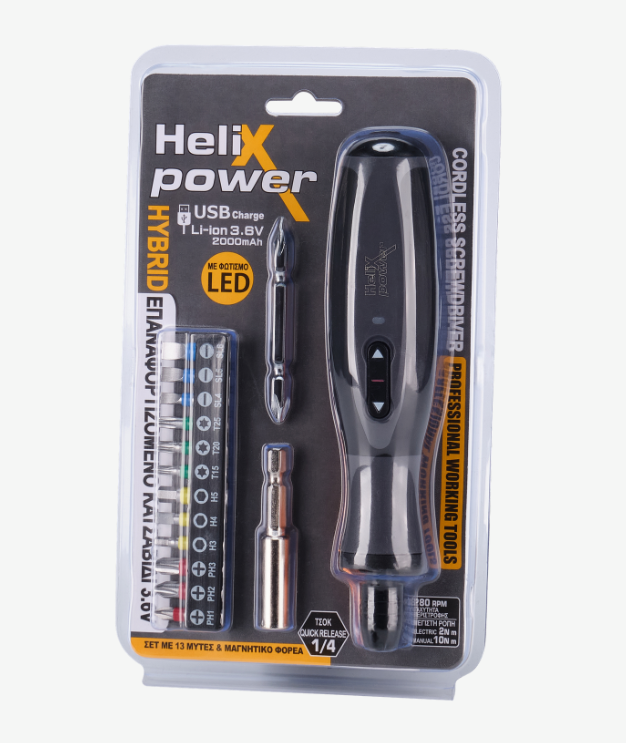 ΚΑΤΣΑΒΙΔΙ ΕΠ/ΝΟ 3,6V Li 2000 mAh ΣΕΤ ΜΥΤΕΣ 17 ΤΜΧ HELIXPOWER