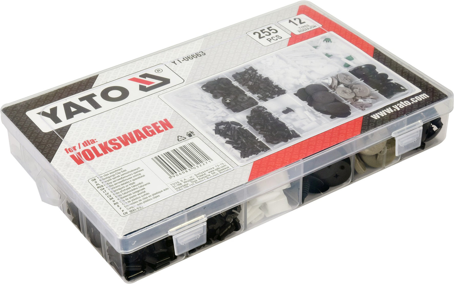 ΚΛΙΠΣ ΑYT/ΤΟΥ VOLKSWAGEN 255PCS YT-06663 20006663