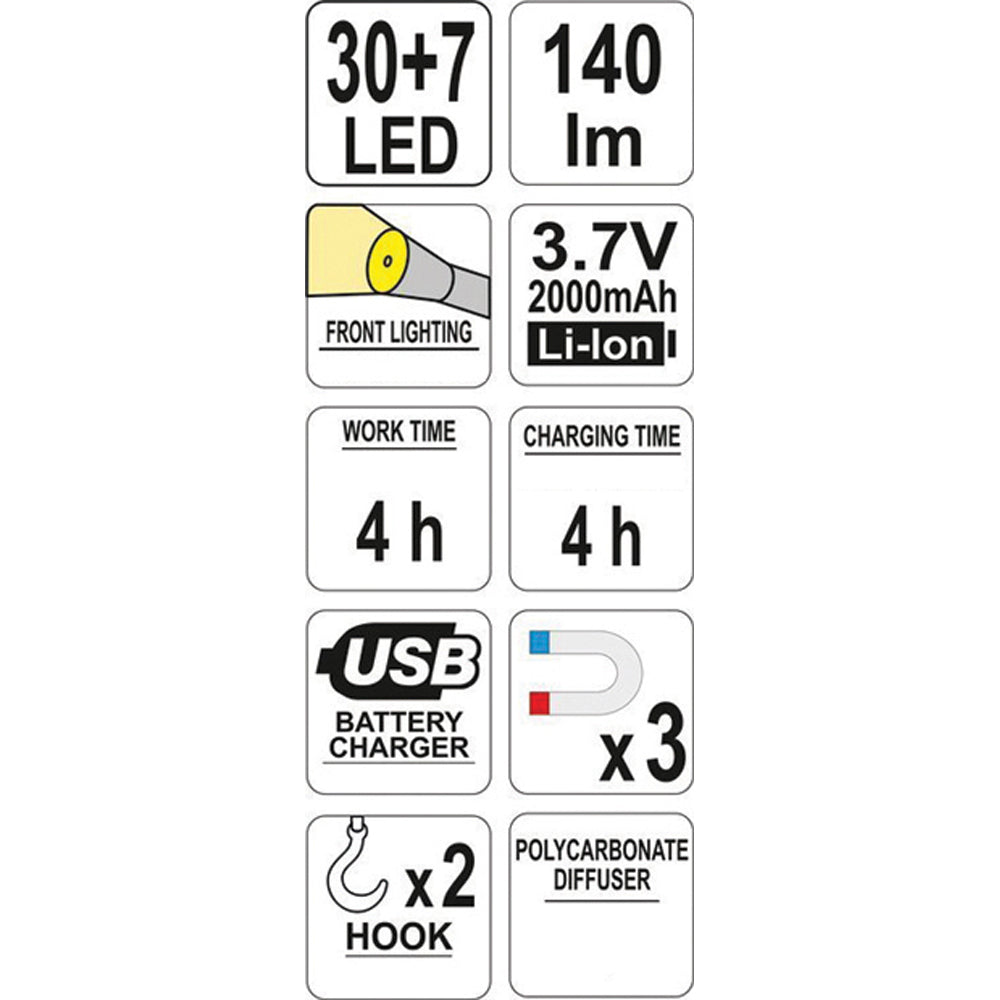 ΦΑΚΟΣ LED 30+7 YT-08507 20008507
