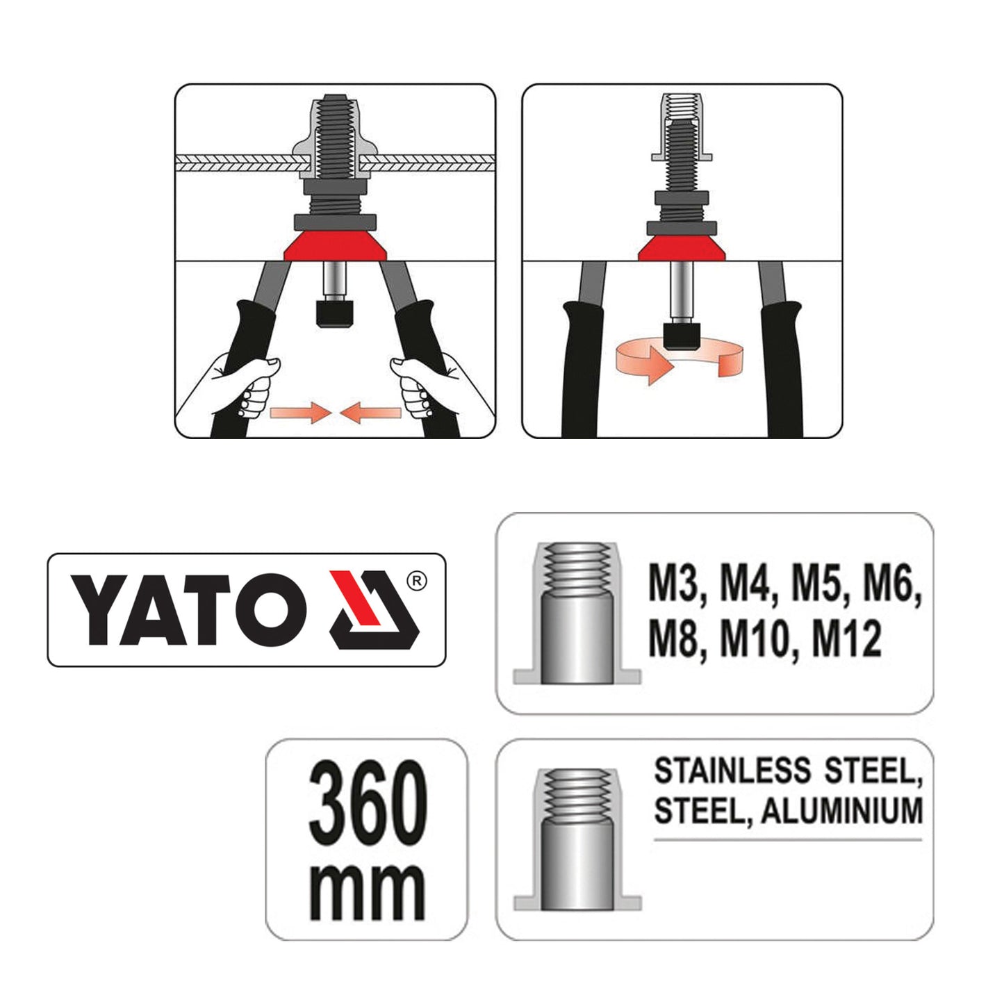 ΠΡΙΤΣΙΝΑΔΟΡΟΣ ΣΠΕΙΡΩΜΑΤΩΝ M3-M12 YT-36128 20036128