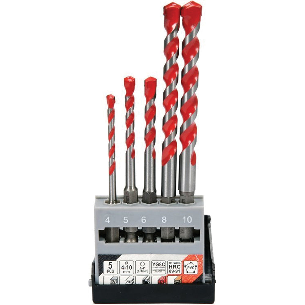 ΤΡΥΠΑΝΙA UNIVERSAL HEX ΣΕΤ 5 ΤΜΧ 4-10ΜM YT-44789 20044789