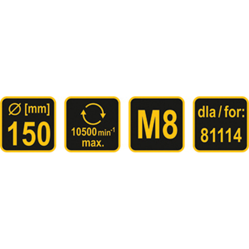 ΔΙΣΚΟΣ ΤΡΙΒΕΙΟΥ 150mm VOREL 81115 21181115