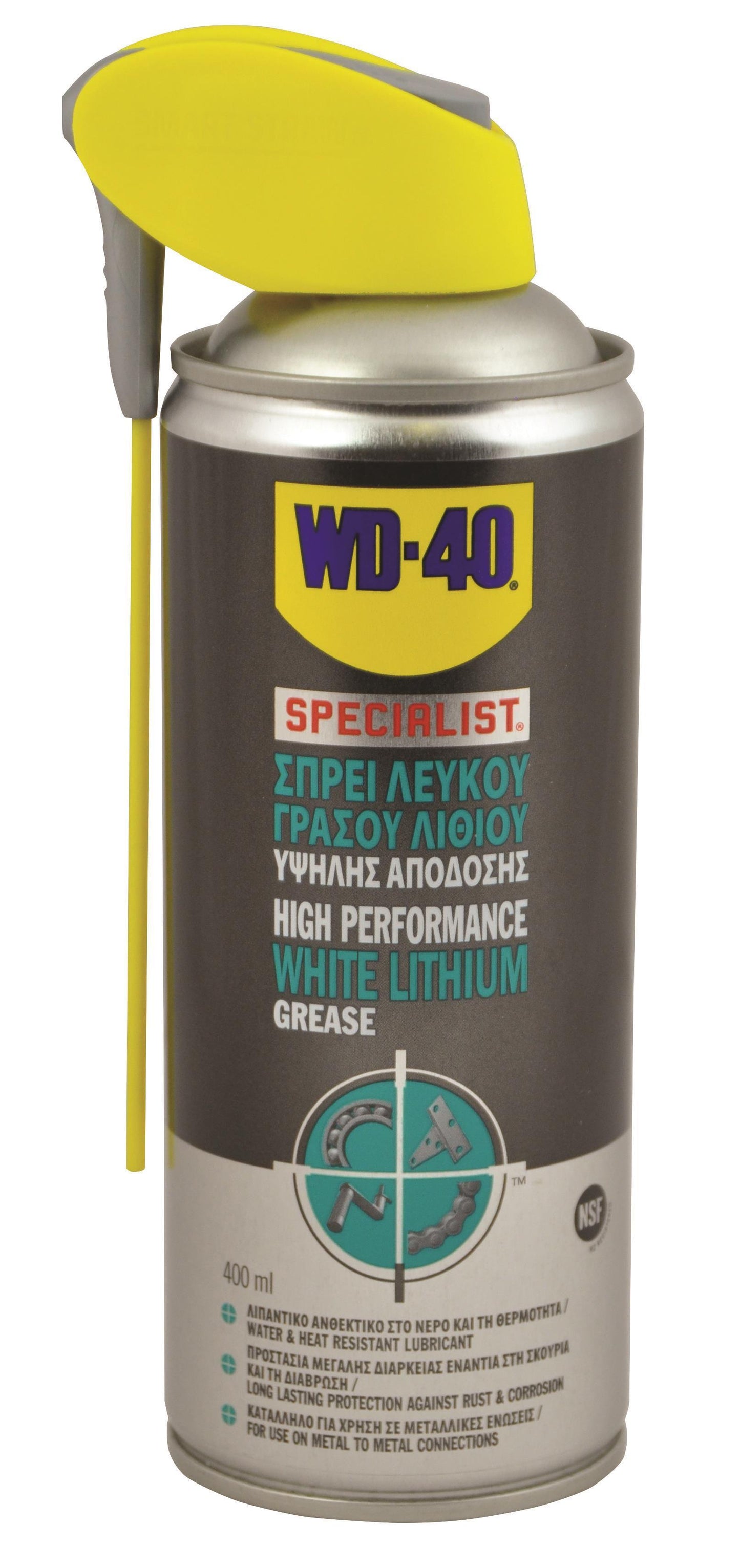 Σπρέι λευκού γράσου λιθίου SMART STRAW 400ml 51391-01