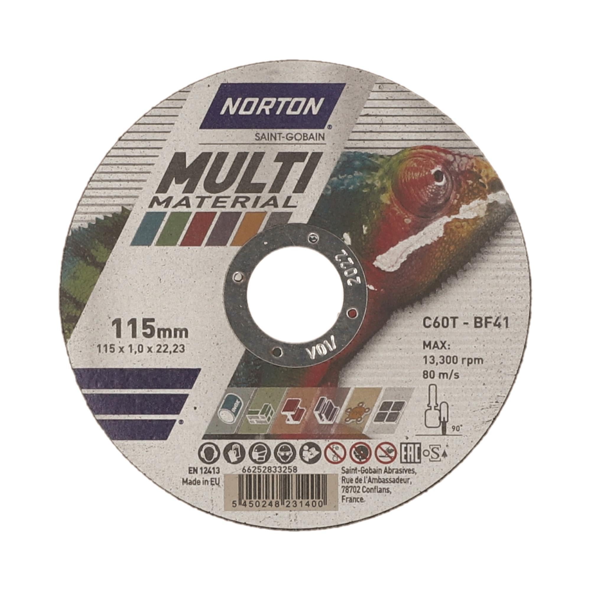 Δίσκος κοπής για multi material γενικης χρησης 25τεμ. Ίσιος STARLINE No115x1x22,23mm 66252833258