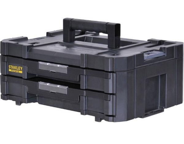 Εργαλειοθήκη συστήματος TSTAK 8L με 2 συρτάρια, υποδοχή για λουκέτο και αυτόματο μεταλλικό κούμπωμα FMST1-71969