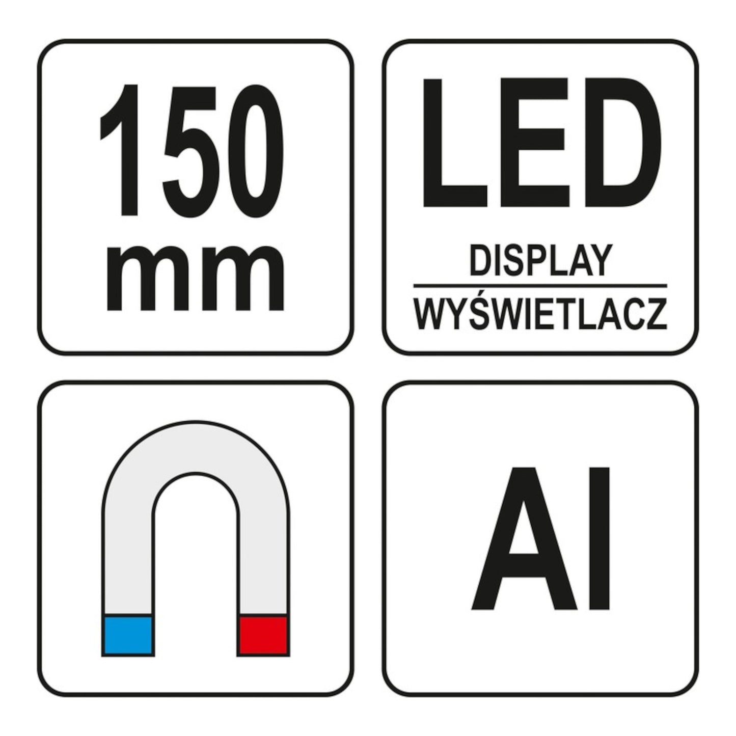 ΑΛΦΑΔΙ ΨΗΦΙΑΚΟ LED 150MM YT-30395 20130395