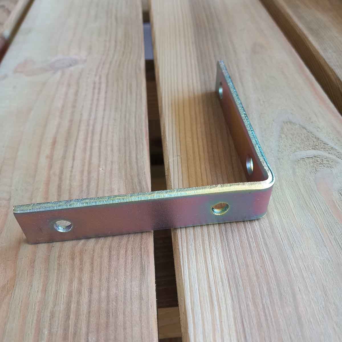 Γωνία σύνδεσης ξύλου 100 x 100 x 20mm ΓΩΝΙΑ 100 x 100 x 20mm | ΙΡΙΔΙΟ 4005