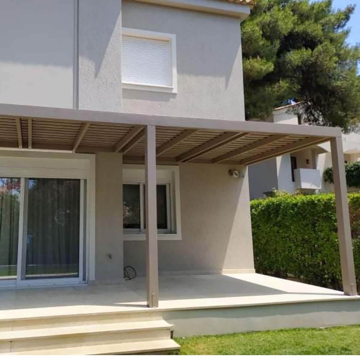 Ξύλινη πέργκολα με διπλή τάβλα 300 x 500εκ. 10-294290
