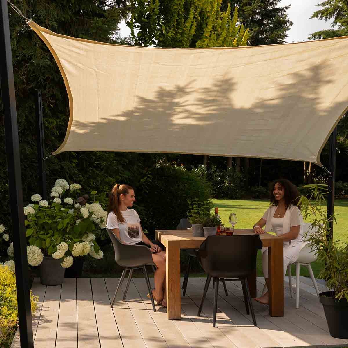 Παραλληλόγραμμο πανί σκίασης 285gsm 3x4μ. Άμμου N501-082-44