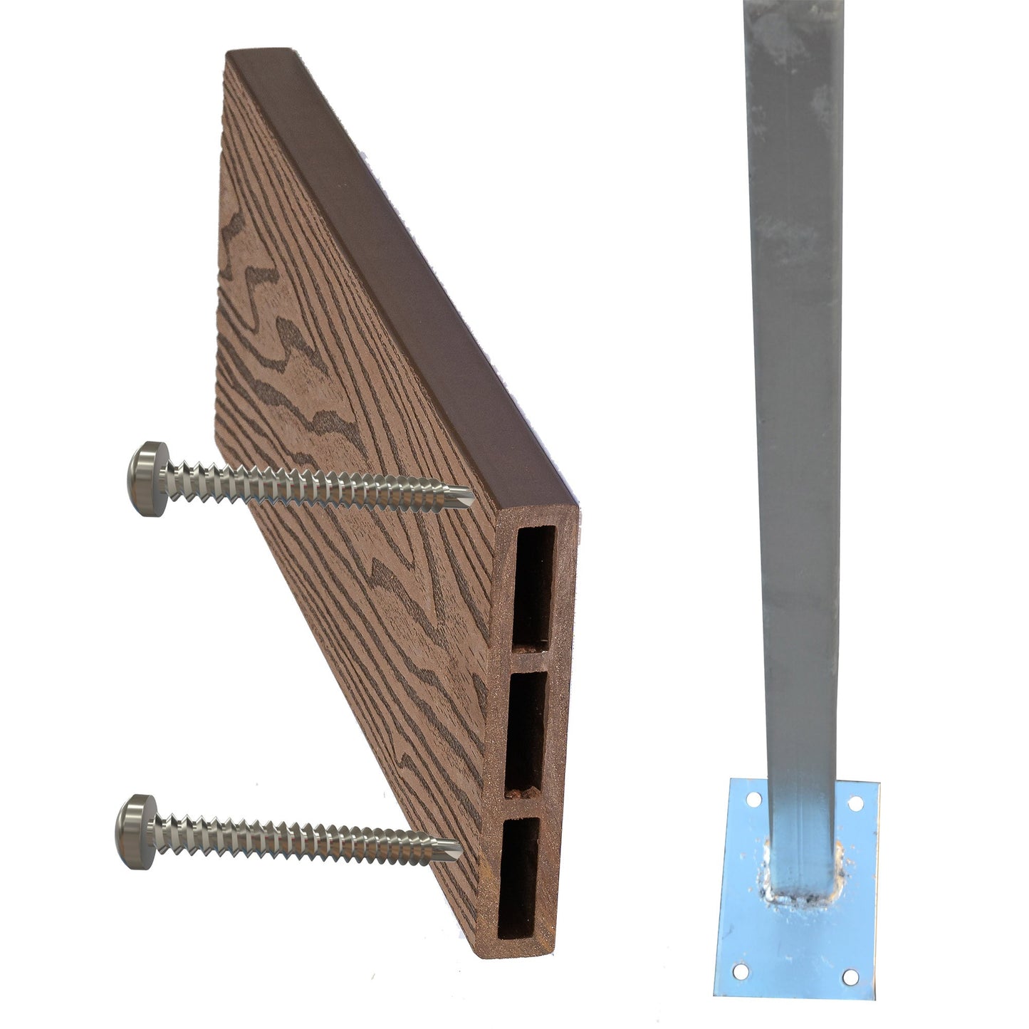 Βίδες σιδήρου 4,2 x 38mm για περίφραξη WPC 90651