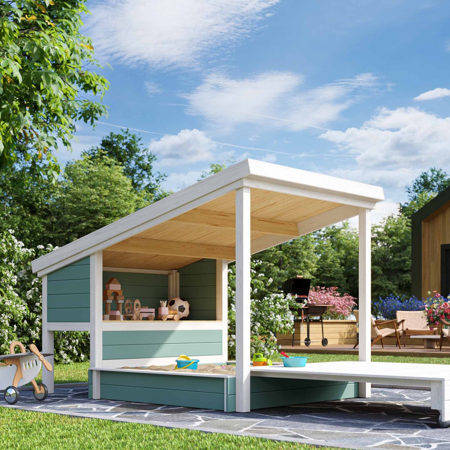 Ξύλινο παιδικό σπίτι | Pippi 200 x 150εκ. 9909100