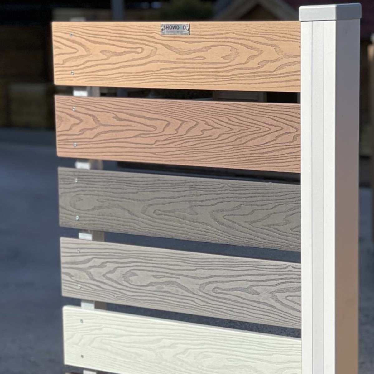 WPC 3D σανίδα περίφραξης 2 x 12 x 360εκ. | γκρι ανοιχτό 70210