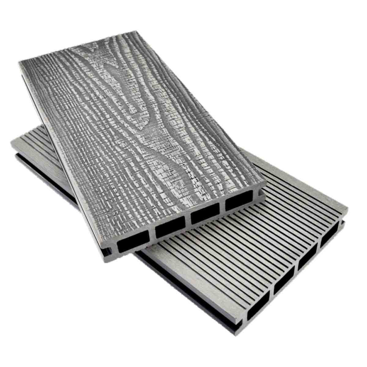 WPC τάβλα deck 2,5 x 14,6 x 390εκ. με νερά ξύλου F99864